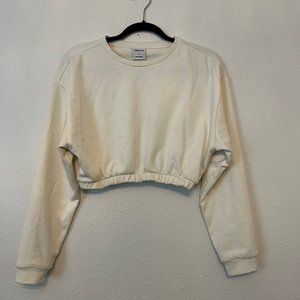 GYMSHARK x Whitney Simmons White Crop Hoodie V2